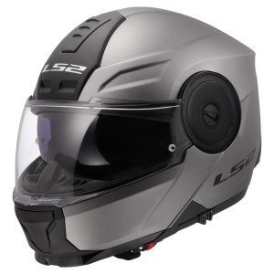 LS2 FF902 SCOPE II SOLID, MOTO ĶIVERE, matēta Titanium