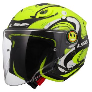 LS2 OF622 FUNNY II GLUP bērnu, MOTO ĶIVERE, Hi-Vis dzeltena