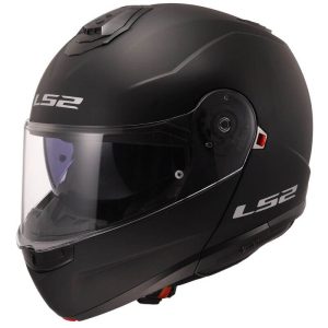 LS2 FF908 STROBE II SOLID, MOTO ĶIVERE, melna matēta