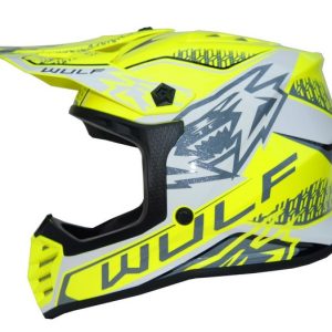 Moto ķivere bērnu WULFSPORT OFFROAD AIR-X dzeltena