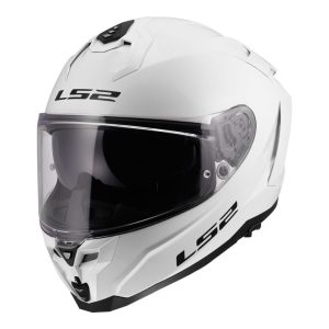 LS2 FF817 CHALLENGER II SOLID, MOTO ĶIVERE, balta spīdīga