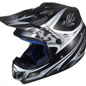 Bērnu moto ķivere ĶIVERE MINI ENDURO 47-48 CM TN8696 MATĒTA MELNA AWINA AJ0421