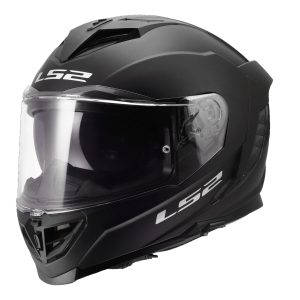 LS2 FF818 STORM III SOLID, MOTO ĶIVERE, melna matēta