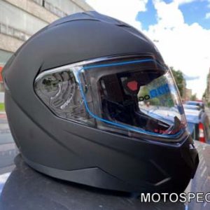 Moto ķivere slēgta tipa ISPIDO RAVEN MELNA MATĒTA